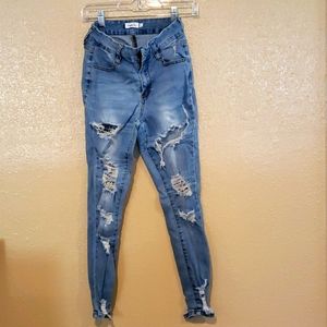 Rue21 faded, distressed skinny jeans. Size 2